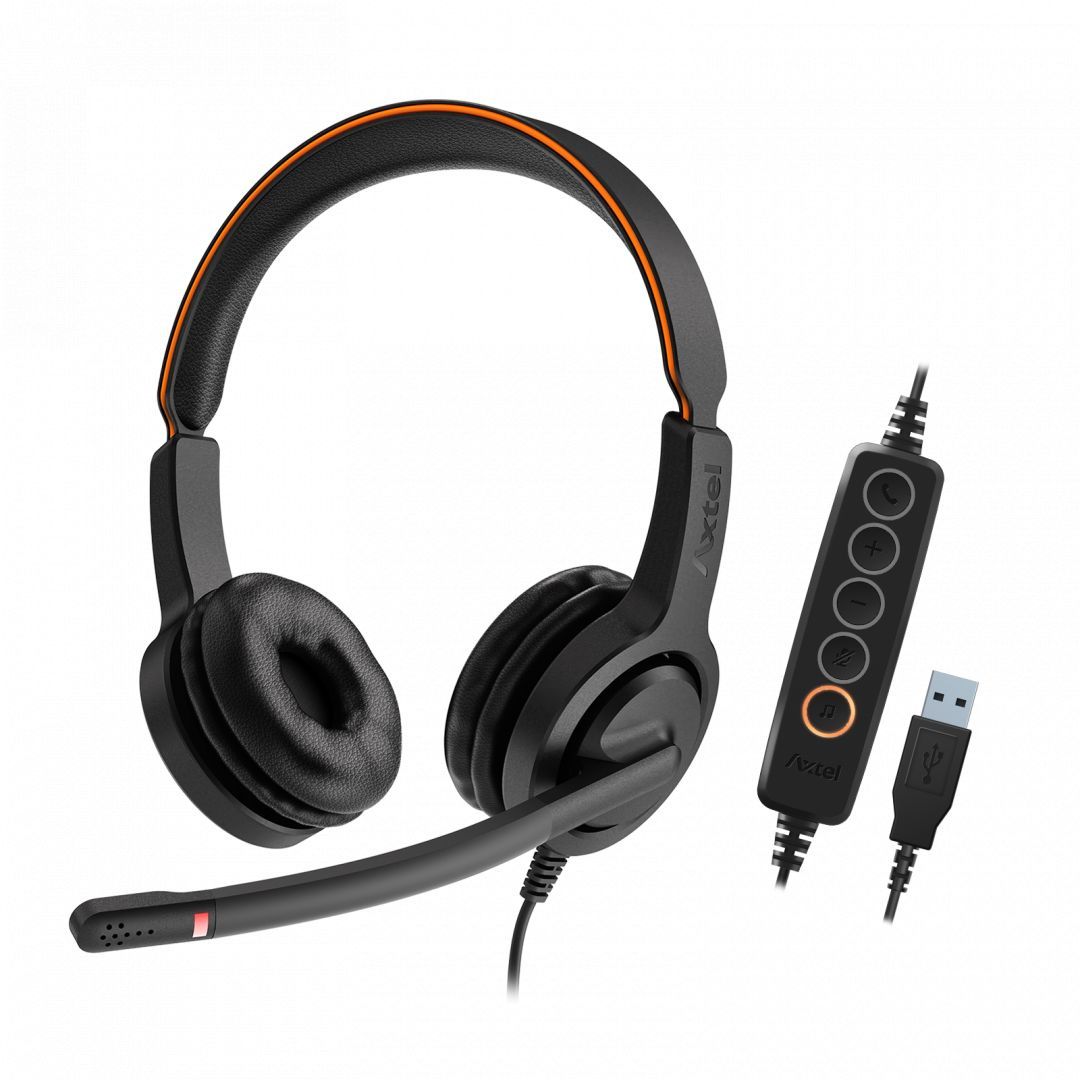 Axtel Voice UC40 duo NC Headset Black