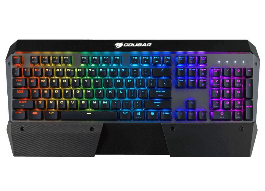 Cougar Attack X3 RGB Speedy Cherry MX Silver Mechanical Gaming Keyboard Black HU