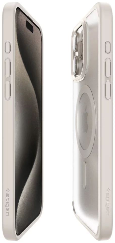 Spigen Ultra Hybrid MagSafe for iPhone 15 Pro Frost Natural Titanium