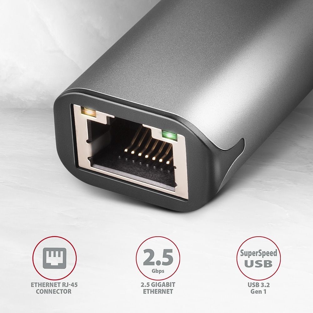 AXAGON ADE-25RC SuperSpeed USB-C 2,5 Gigabit Ethernet