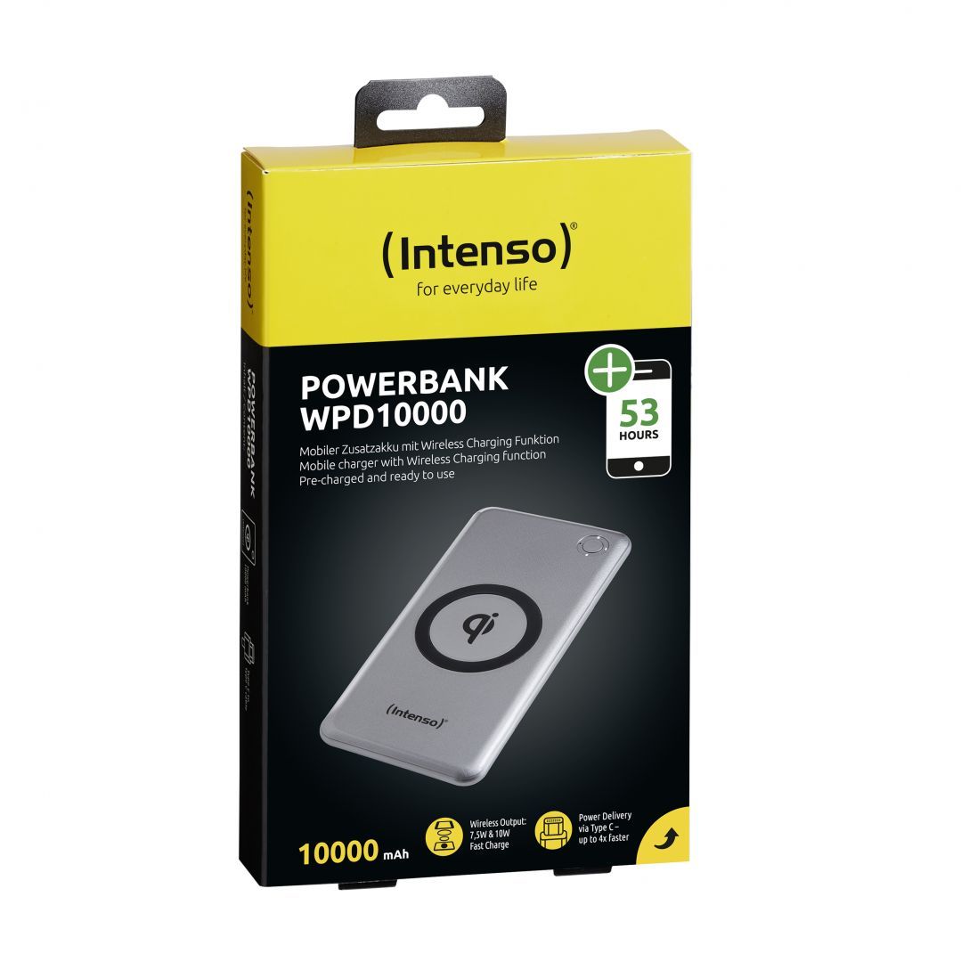 Intenso WPD10000 10000mAh PowerBank Silver