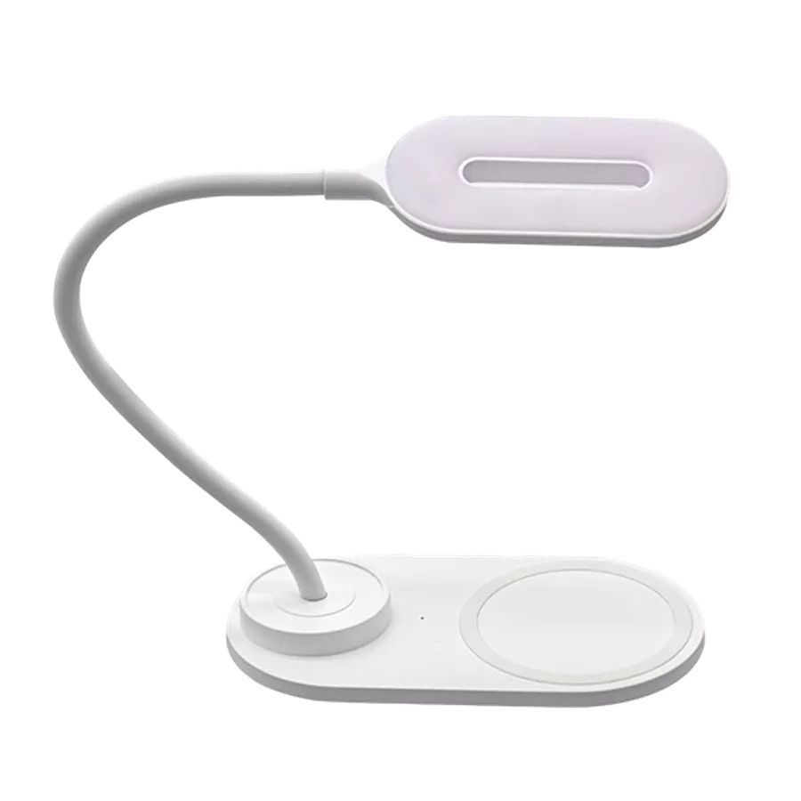 Denver LQI-55 LED desk lamp with built-in wireless QI charger