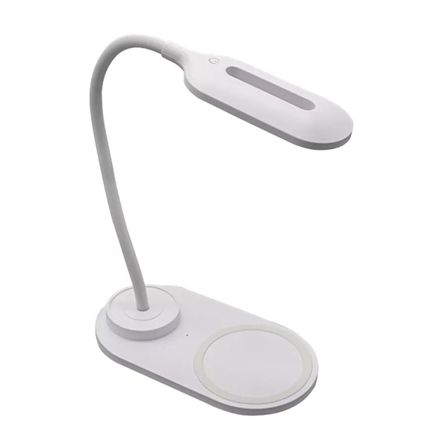 Denver LQI-55 LED desk lamp with built-in wireless QI charger