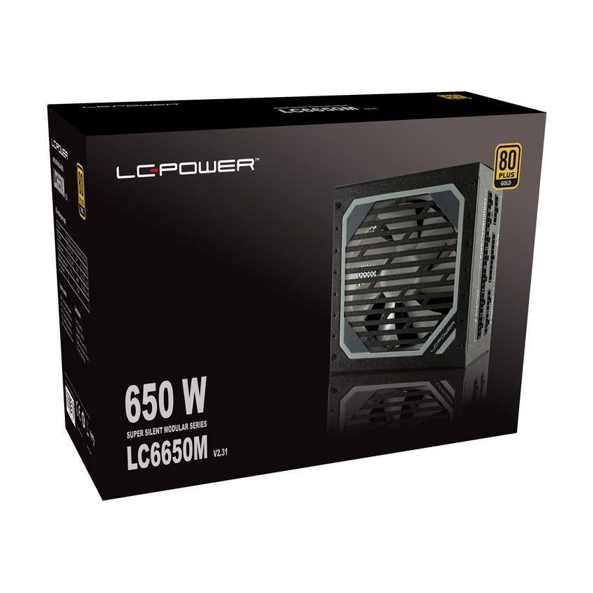 LC Power 650W 80+ Gold Super Silent Modular