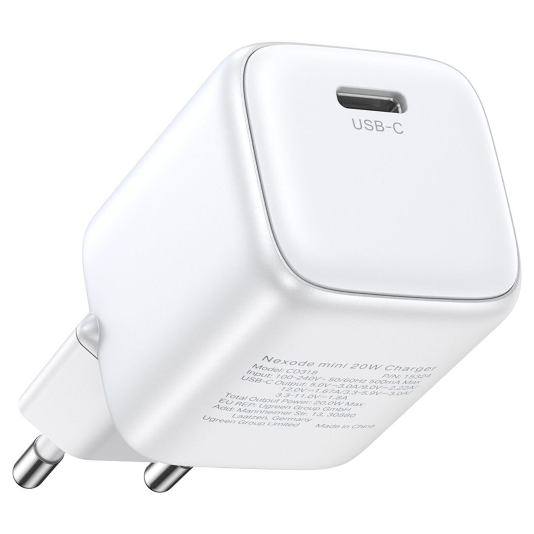 UGREEN Nexode Mini 20W PD GaN Tech Charger White