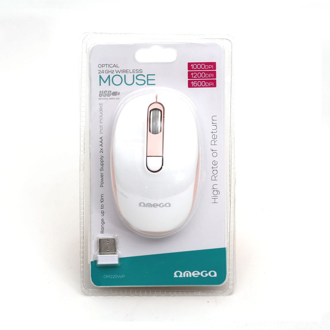 Platinet Omega OM220 Wireless mouse White/Pink