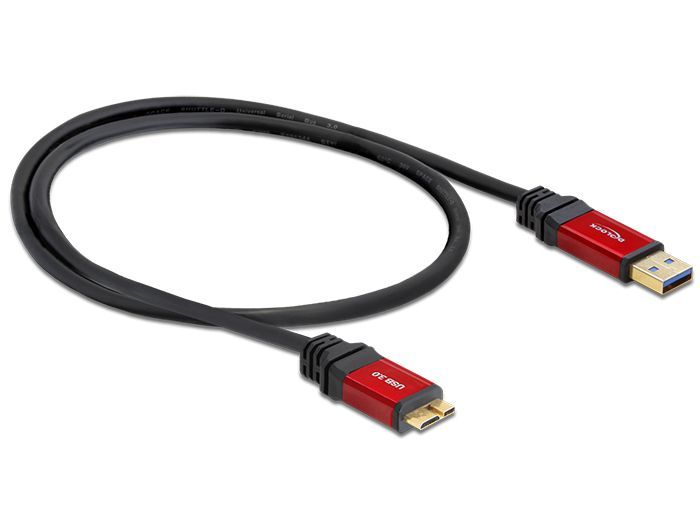 DeLock Cable USB 3.0 Type-A male > USB 3.0 Type Micro-B male 1m Premium