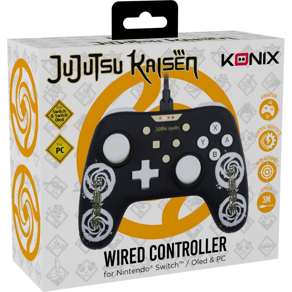 KONIX Jujutsu Kaisen USB Gamepad Black