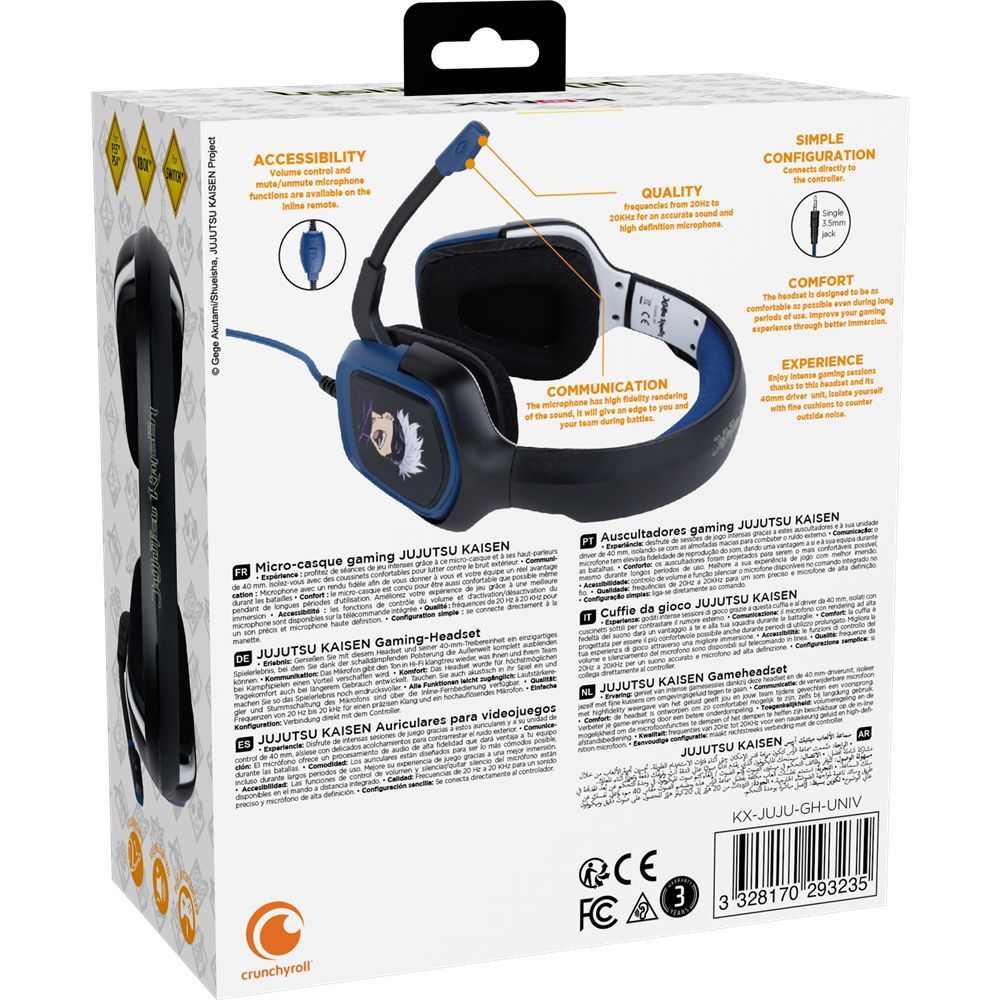 KONIX Jujutsu Kaisen Gaming headset Black/Blue