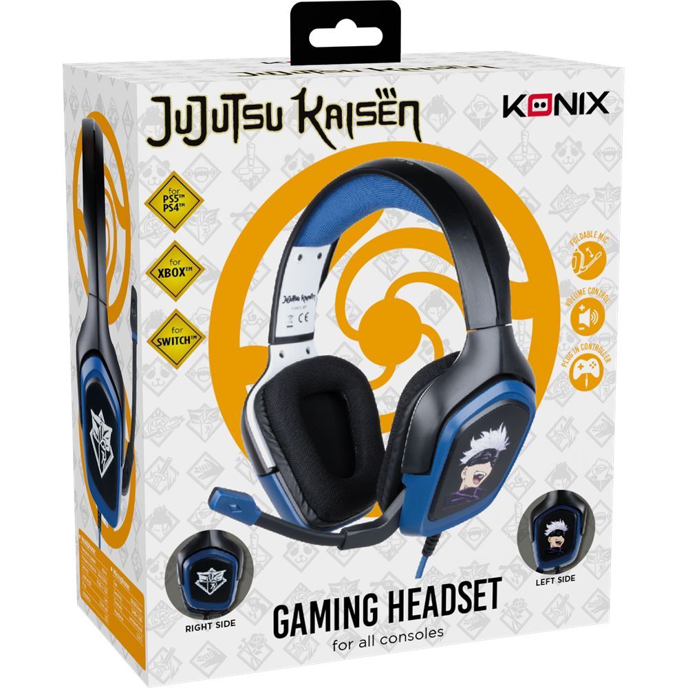 KONIX Jujutsu Kaisen Gaming headset Black/Blue