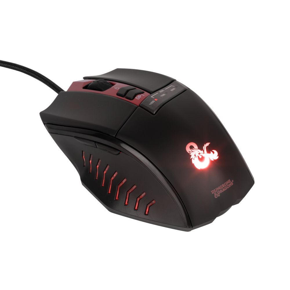 KONIX Dungeons & Dragons Gaming mouse Black/Red