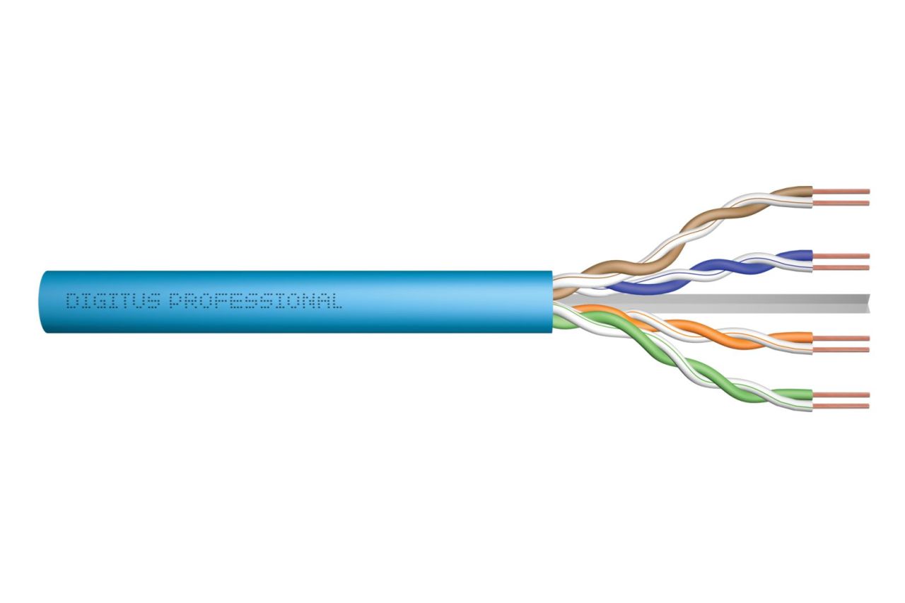 Digitus CAT6A U-UTP installation cable 305m Blue