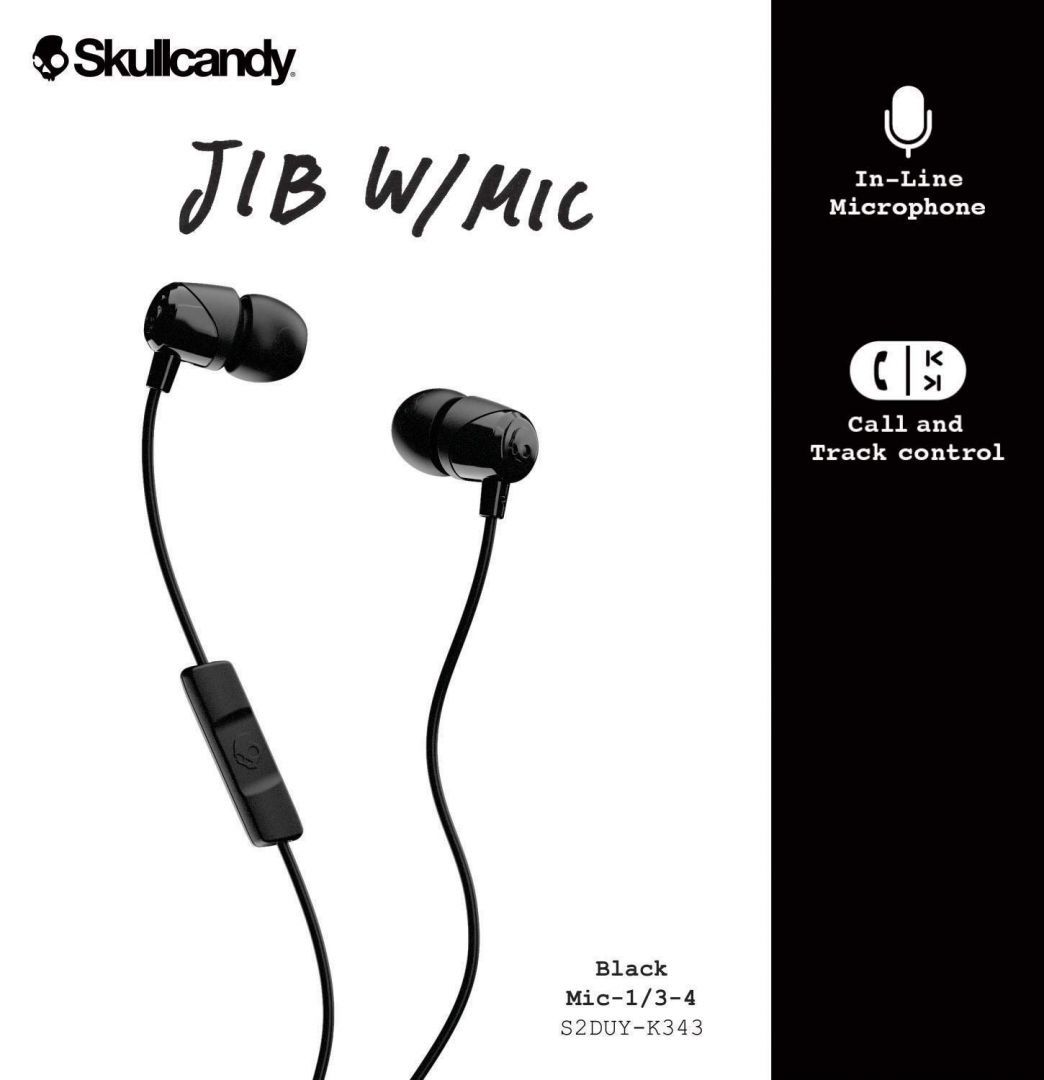 Skullcandy Jib S2DUYK-343 Headset Black