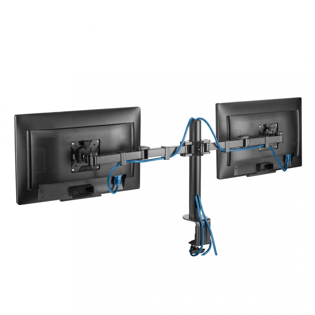 Hama Full Motion Double Monitor Arm 13"-35" Black