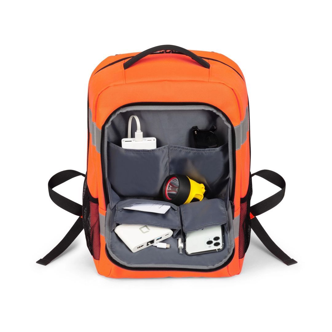 Dicota Backpack Hi-Vis Base 24 litres Orange