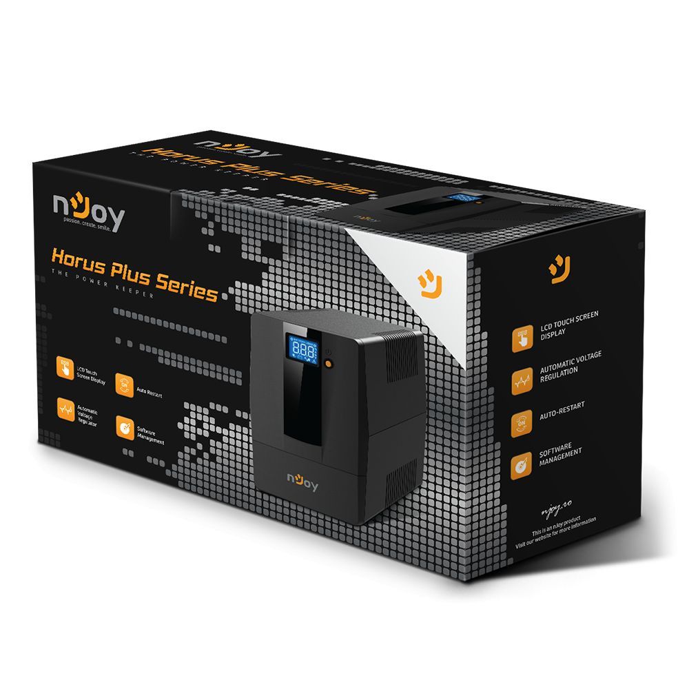 Njoy PWUP-LI080H1-AZ01B Horus Plus 800 LCD 800VA UPS