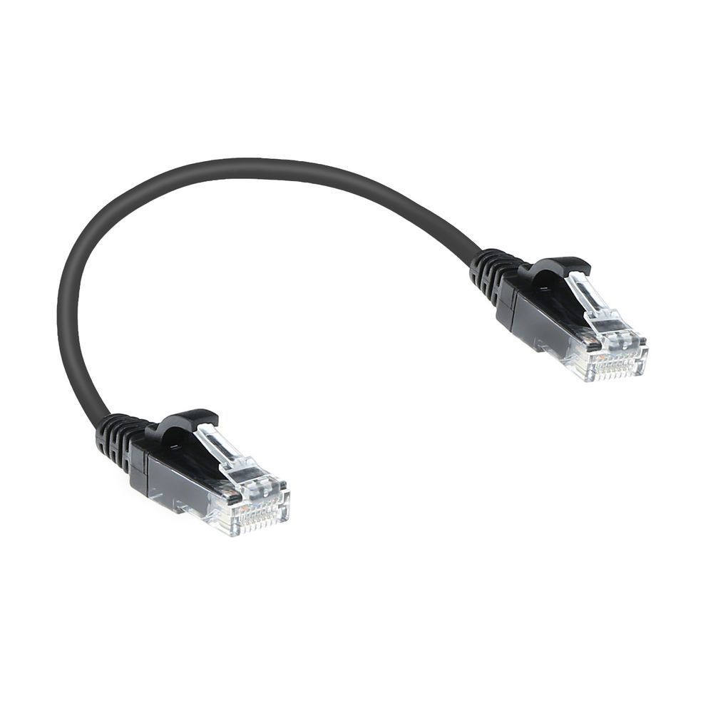 ACT CAT6 U-UTP Patch Cable 0,15m Black