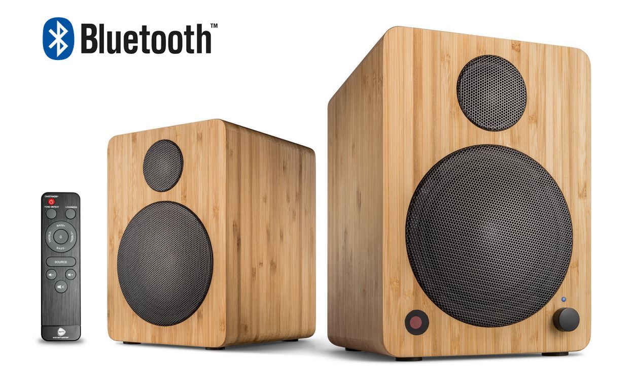 wavemaster Cube Mini Neo Bluetooth Speaker System Bamboo