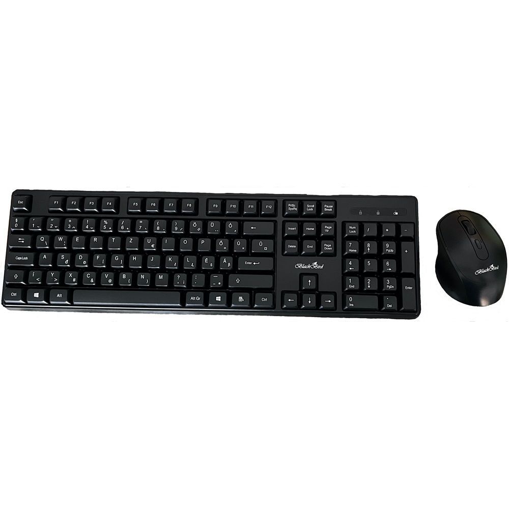 BlackBird BH1533 Wireless Keyboard Combo Black HU