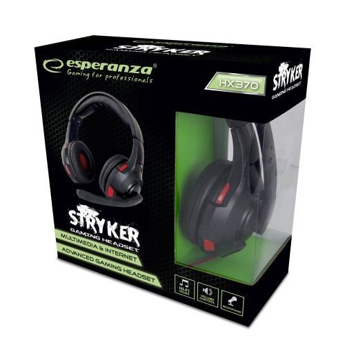 Esperanza EGH370 Stryker Gaming Headset Black/Red