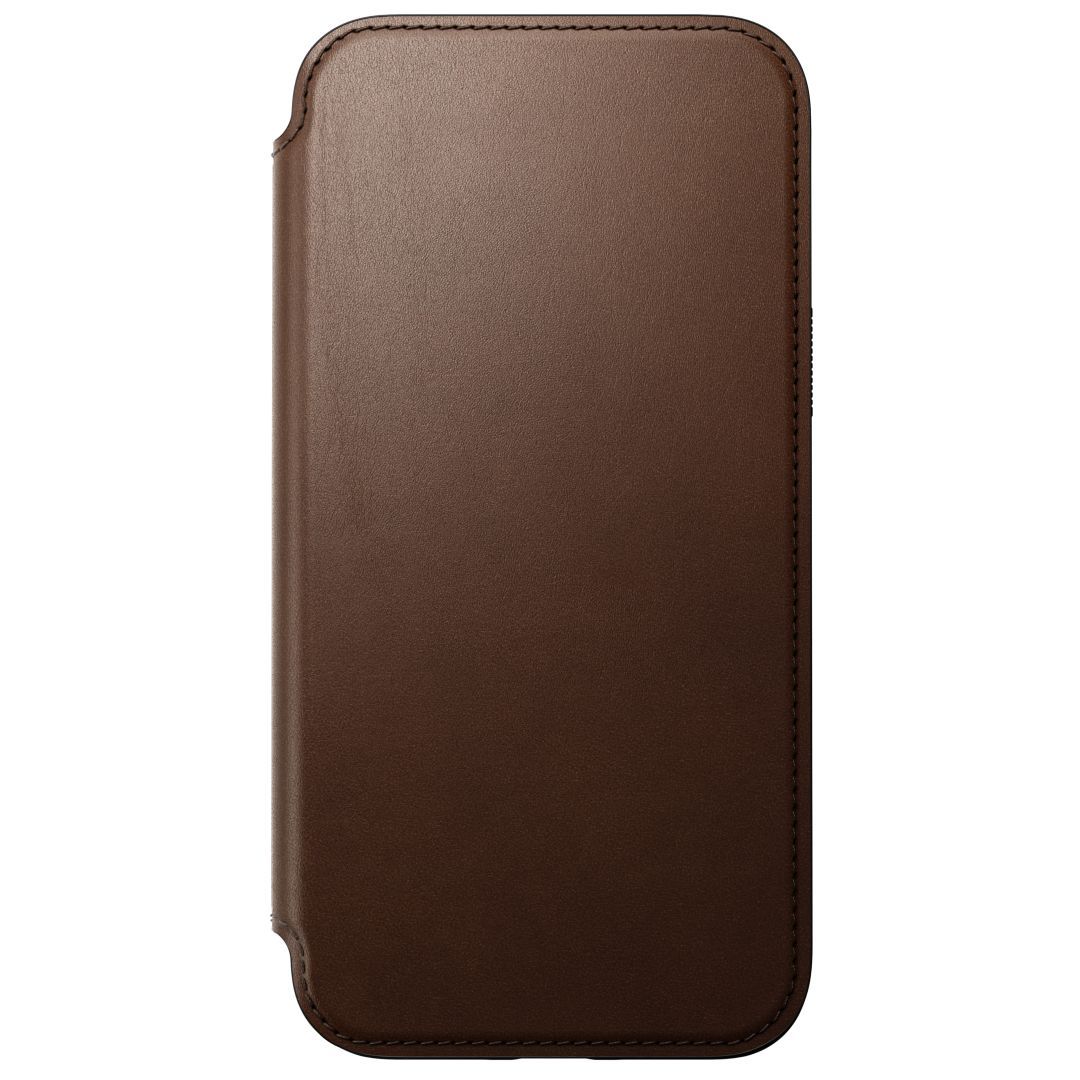 Nomad iPhone 15 Pro Max Modern Leather Folio Brown