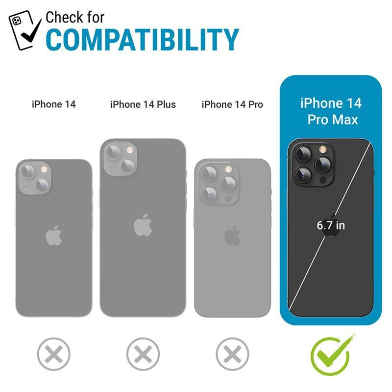 Catalyst Total Protection case, black - iPhone 14 Pro Max