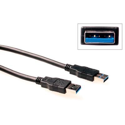 ACT USB 3.0 A male to USB A male 3m Black