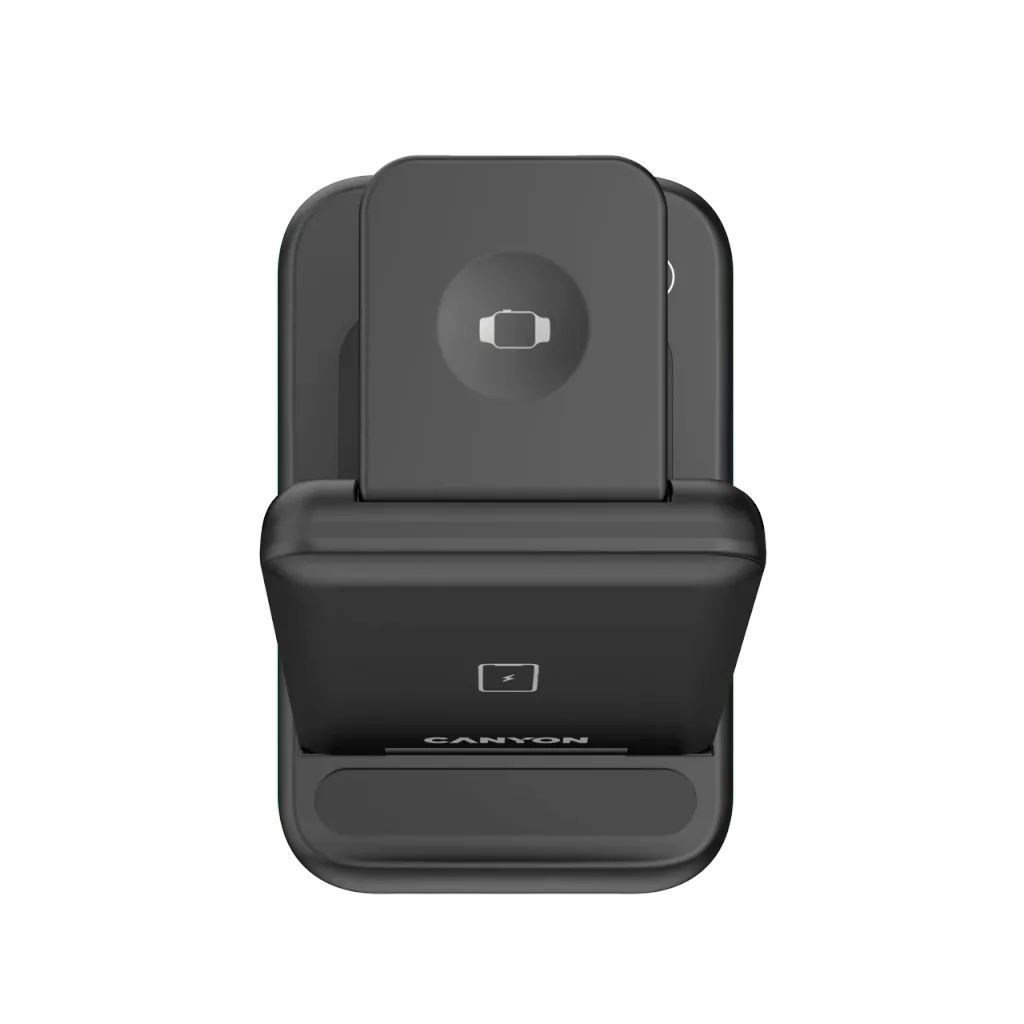 Canyon WS-304 3-in-1 Wireless Charging Station Black