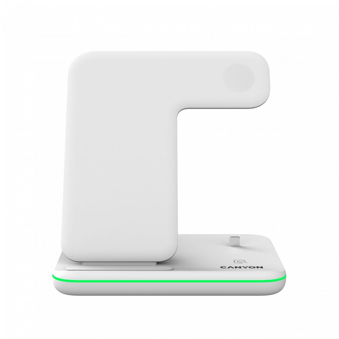 Canyon WS-302 3-in-1 Wireless Charging Station White