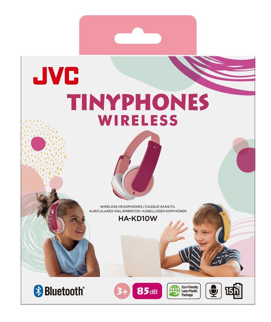 JVC HA-KD10W-P Bluetooth Headset for Kids Pink