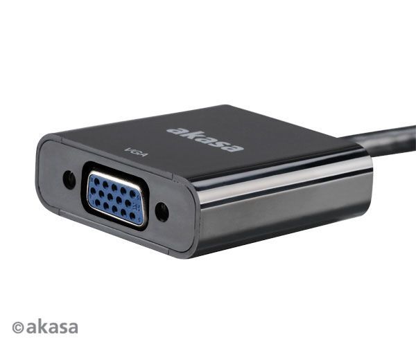 Akasa miniDisplayPort to VGA converter Black