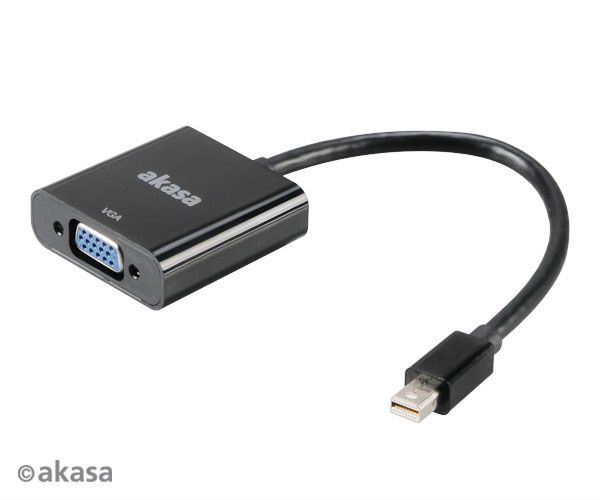 Akasa miniDisplayPort to VGA converter Black