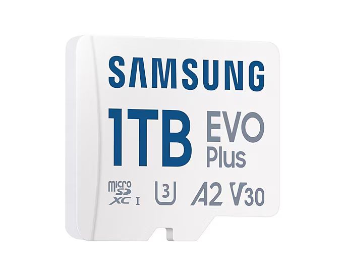 Samsung 1TB microSDXC EVO Plus Class10 U3 A2 V30 + adapterrel