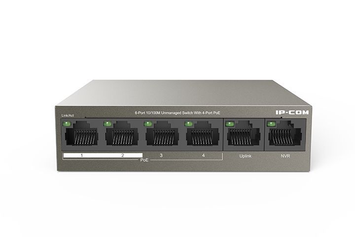 IP-COM F1106P-4-63W 6-Port 10/100M Desktop Switch with 4-Port PoE