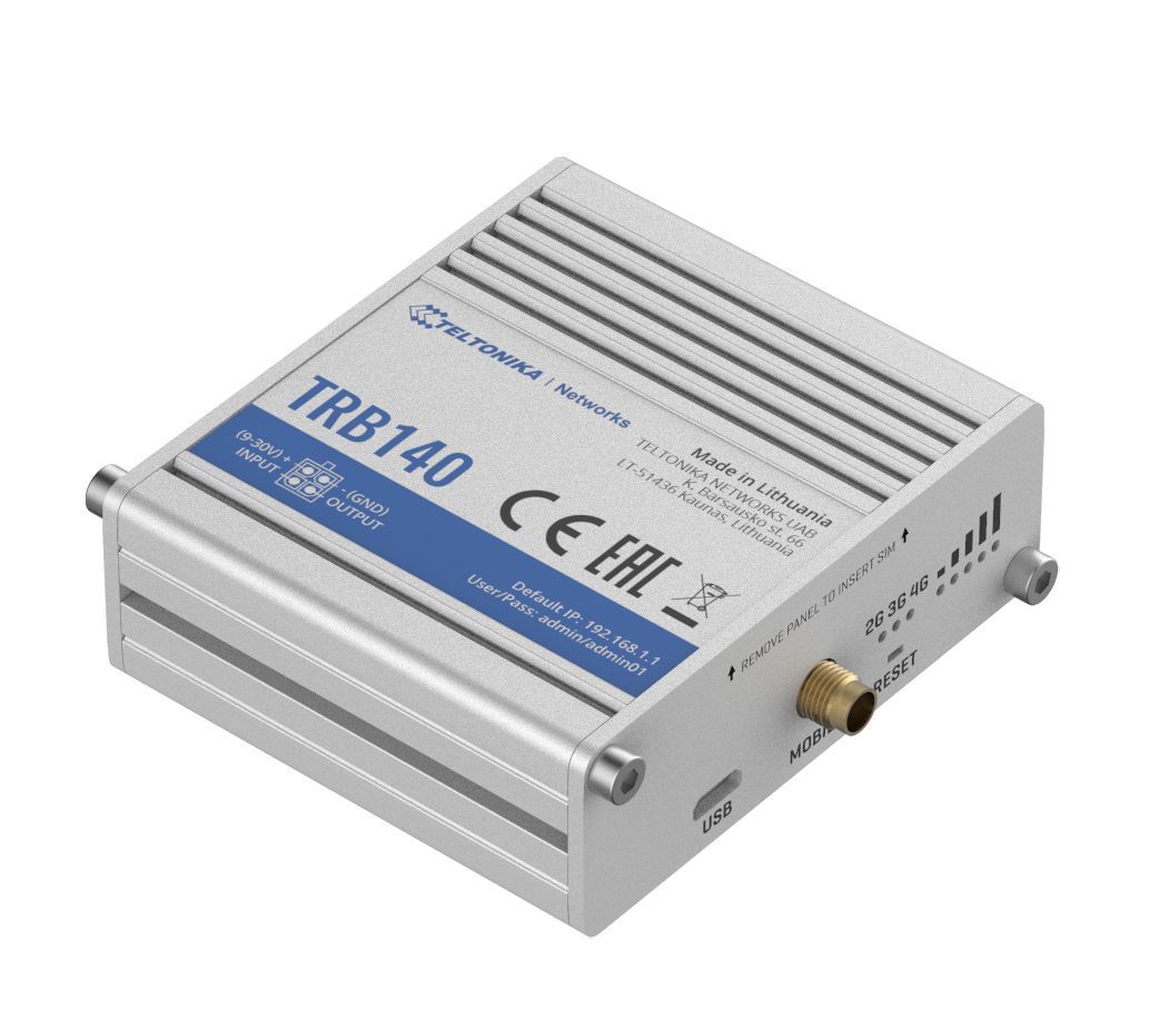 Teltonika TRB140 Industrial Rugged LTE Gateway Grey