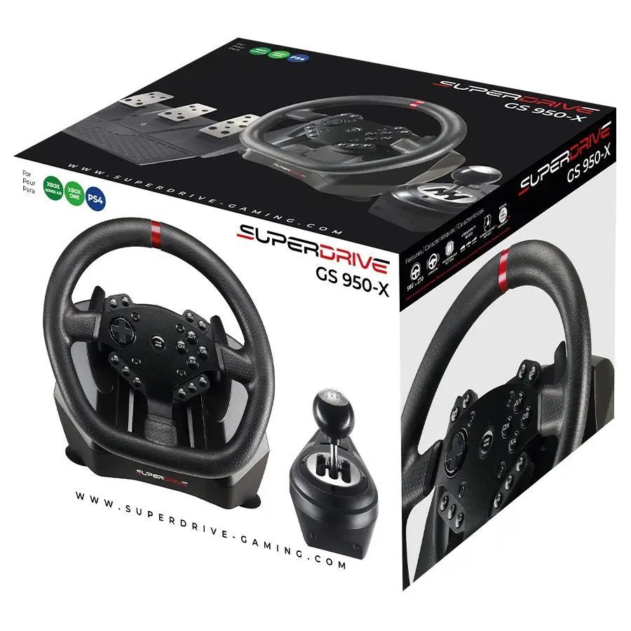 Subsonic Superdrive GS950-X Steering Wheel Black