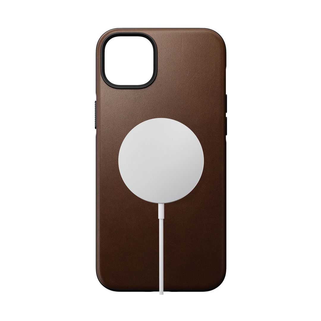 Nomad Modern Leather Case iPhone 14 Plus Rustic Brown