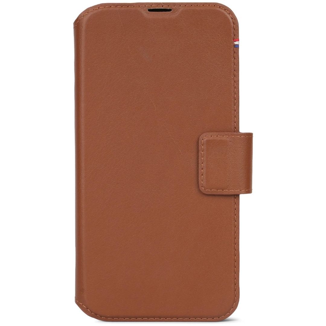 Decoded iPhone 15 Pro Case Leather Detachable Wallet Tan