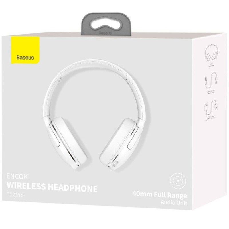 Baseus Encok D02 Pro Bluetooth Headset White