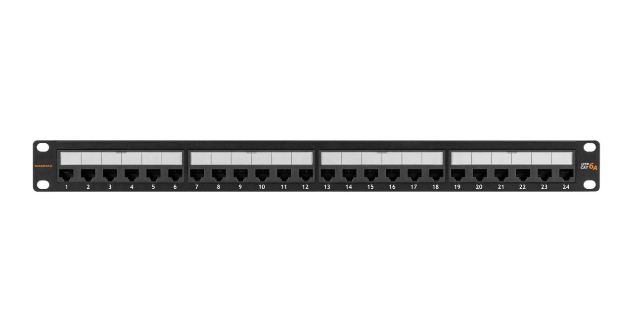 NIKOMAX 24-port Patch Panel 1U Black