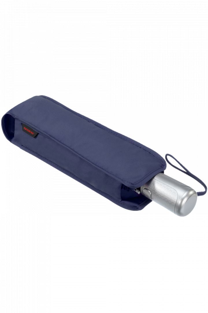 Samsonite Alu Drop S Safe 3 Sect. Umbrella Indigo Blue