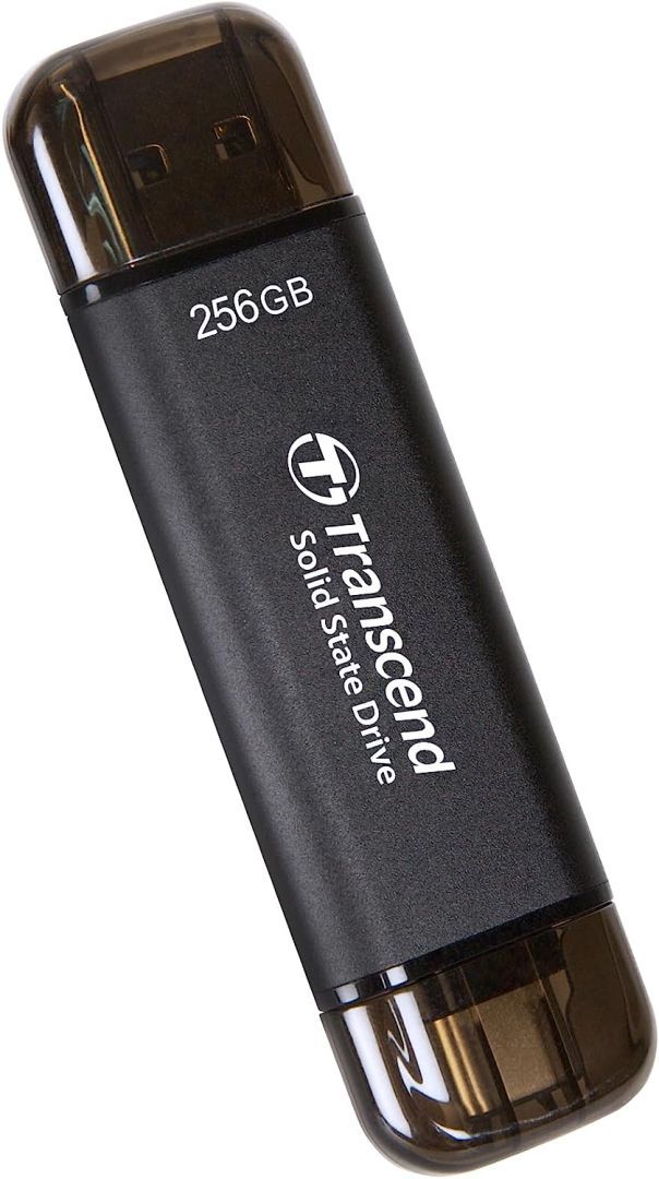 Transcend 256GB USB3.0/USB Type-C ESD310C Black