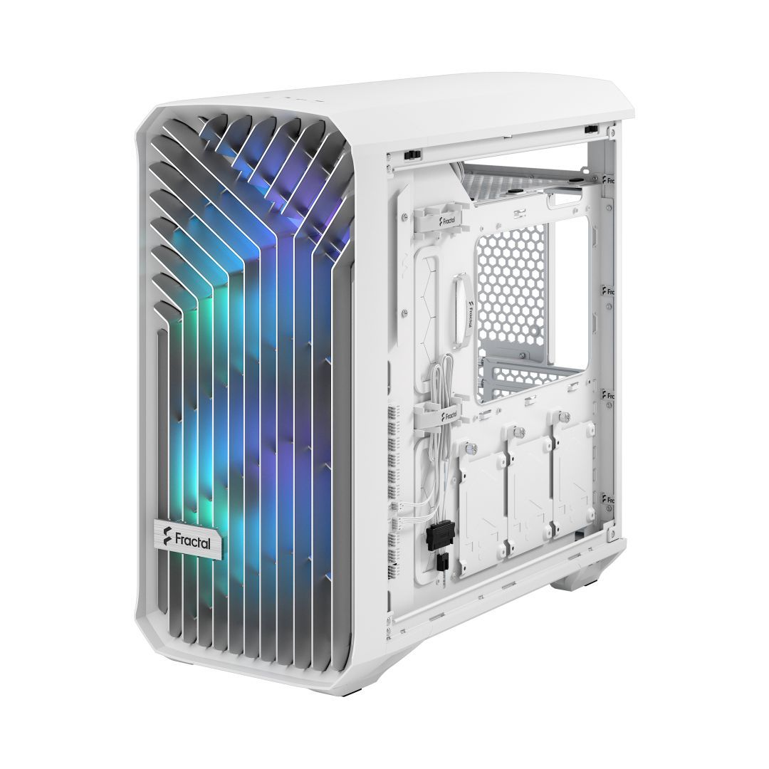 Fractal Design Torrent Compact RGB Tempered Glass White TG clear tint