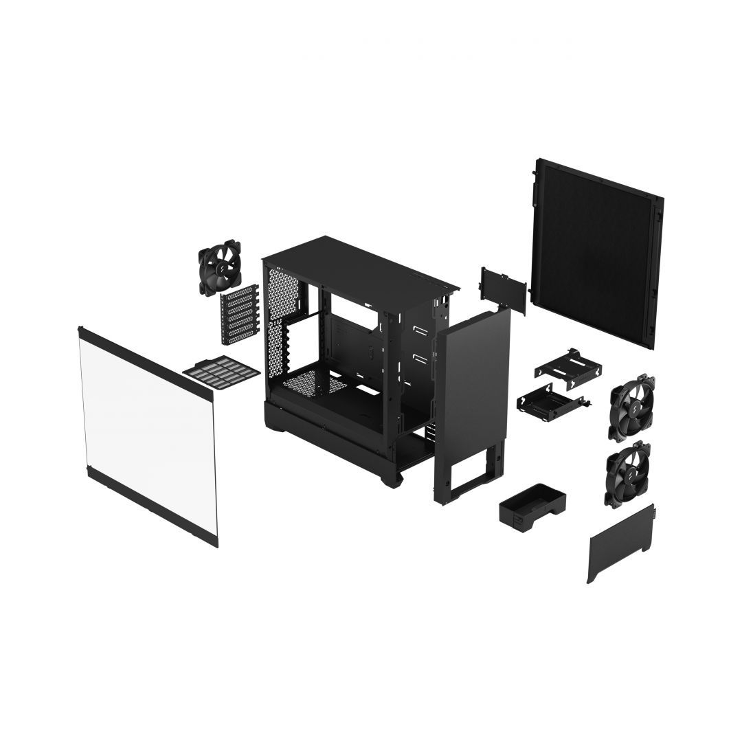 Fractal Design Pop Silent Tempered Glass Black