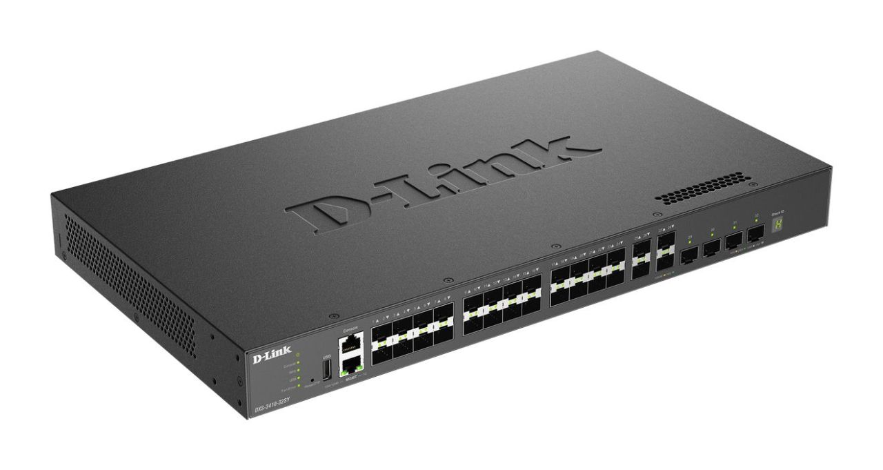 D-Link DXS-3410-32SY/E 24-Port Layer 3 Stackable 10 Gigabit Managed Switch