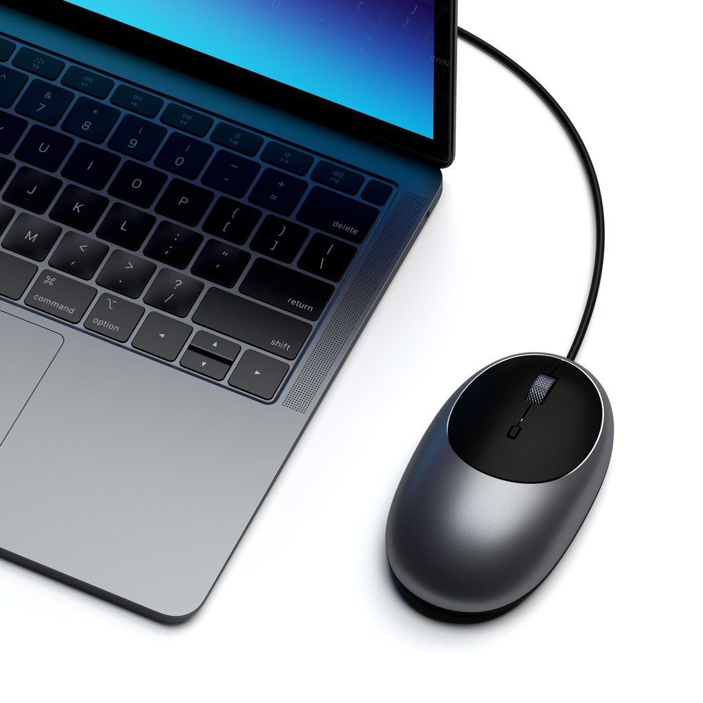 Satechi C1 USB-C Wired Mouse Space Gray