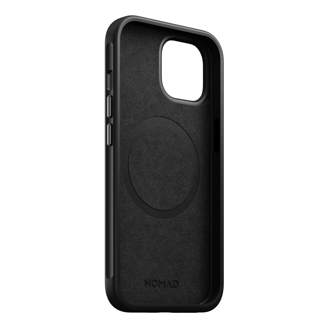 Nomad iPhone 15 Modern Leather Case Black