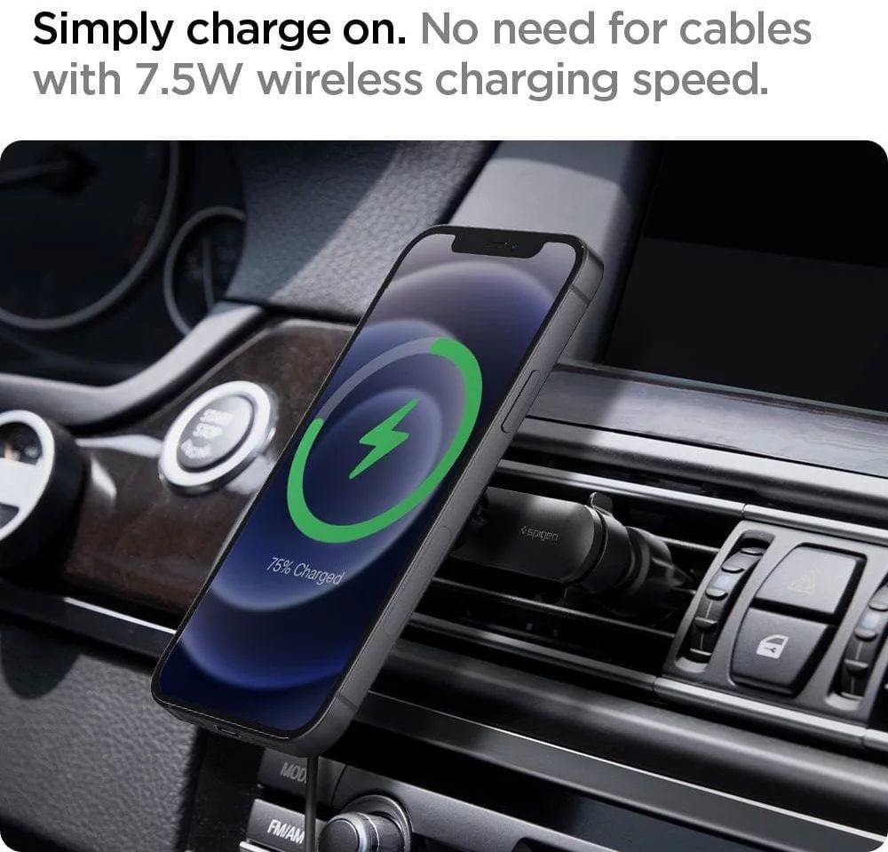 Spigen OneTap MagSafe Car Mount ITS12W Black