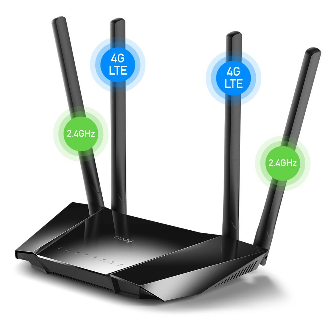 Cudy LT400 N300 Mbps Wireless N 4G LTE Router