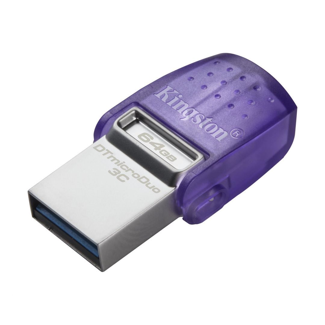 Kingston 64GB DT microDuo 3C USB3.2 Silver/Purple